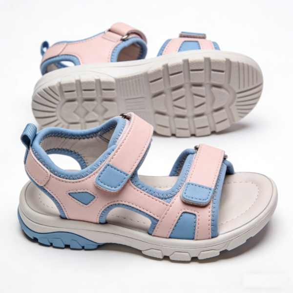 Pastel Pink and Blue Sandals